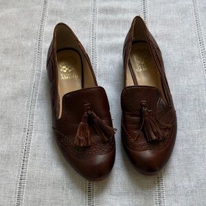 Vince Camuto Dark Brown Tassel Loafers